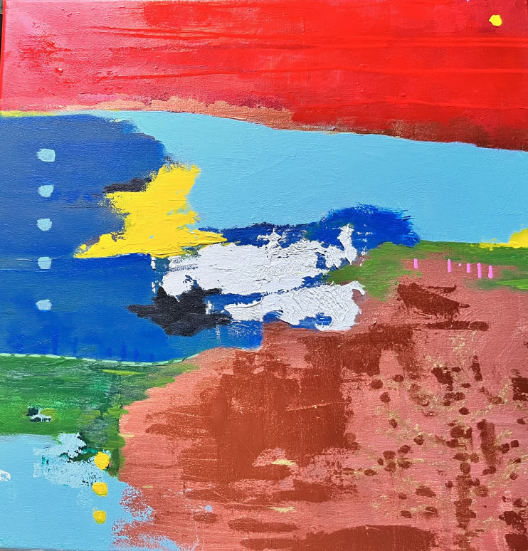 Le souffle du printemps, œuvre originale contemporaine d'Artemya, réalisée en Suisse.
