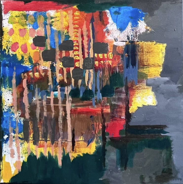 Vibrations du jour, œuvre originale contemporaine d'Artemya, réalisée en Suisse.